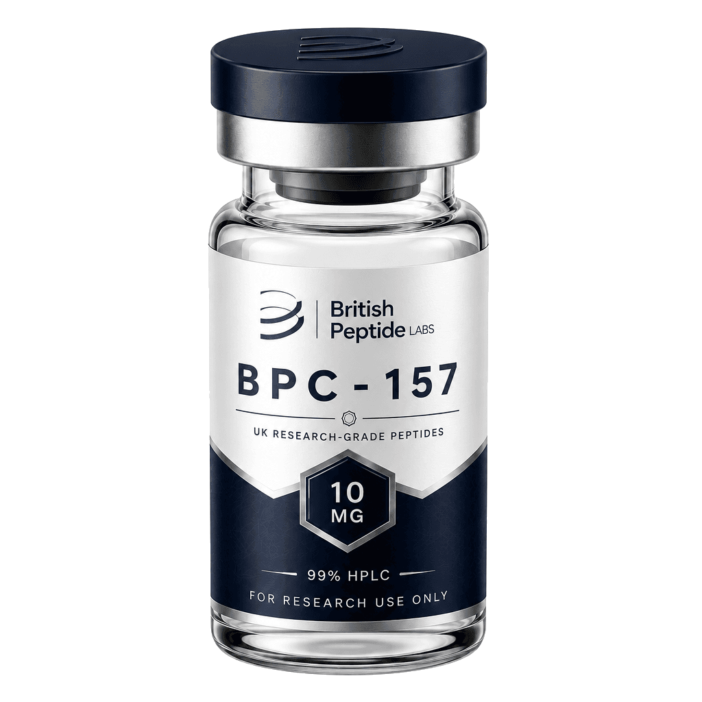 British Peptide Labs vial — BPC-157