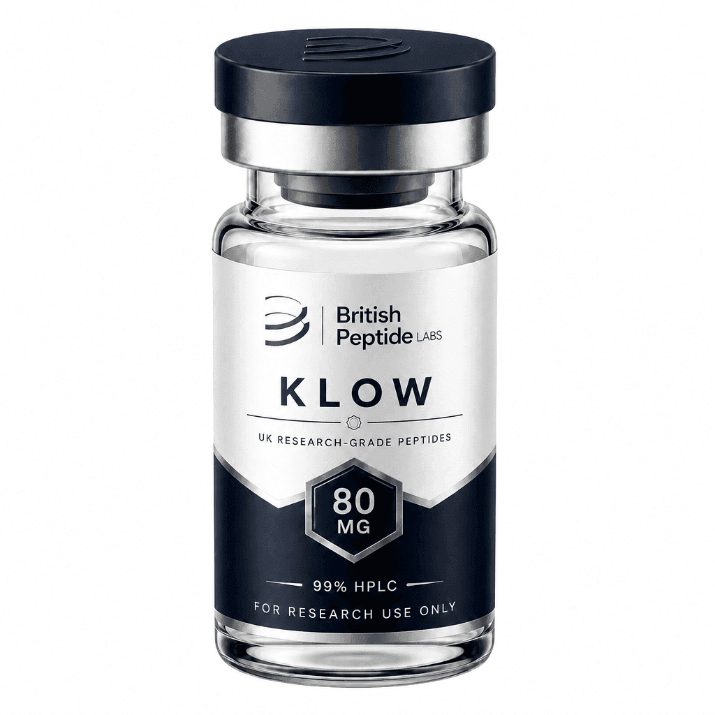 British Peptide Labs vial — KLOW